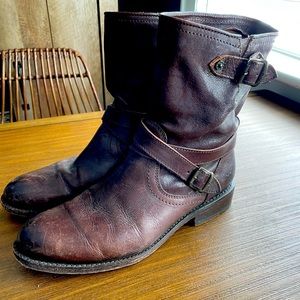 Frye brown booties